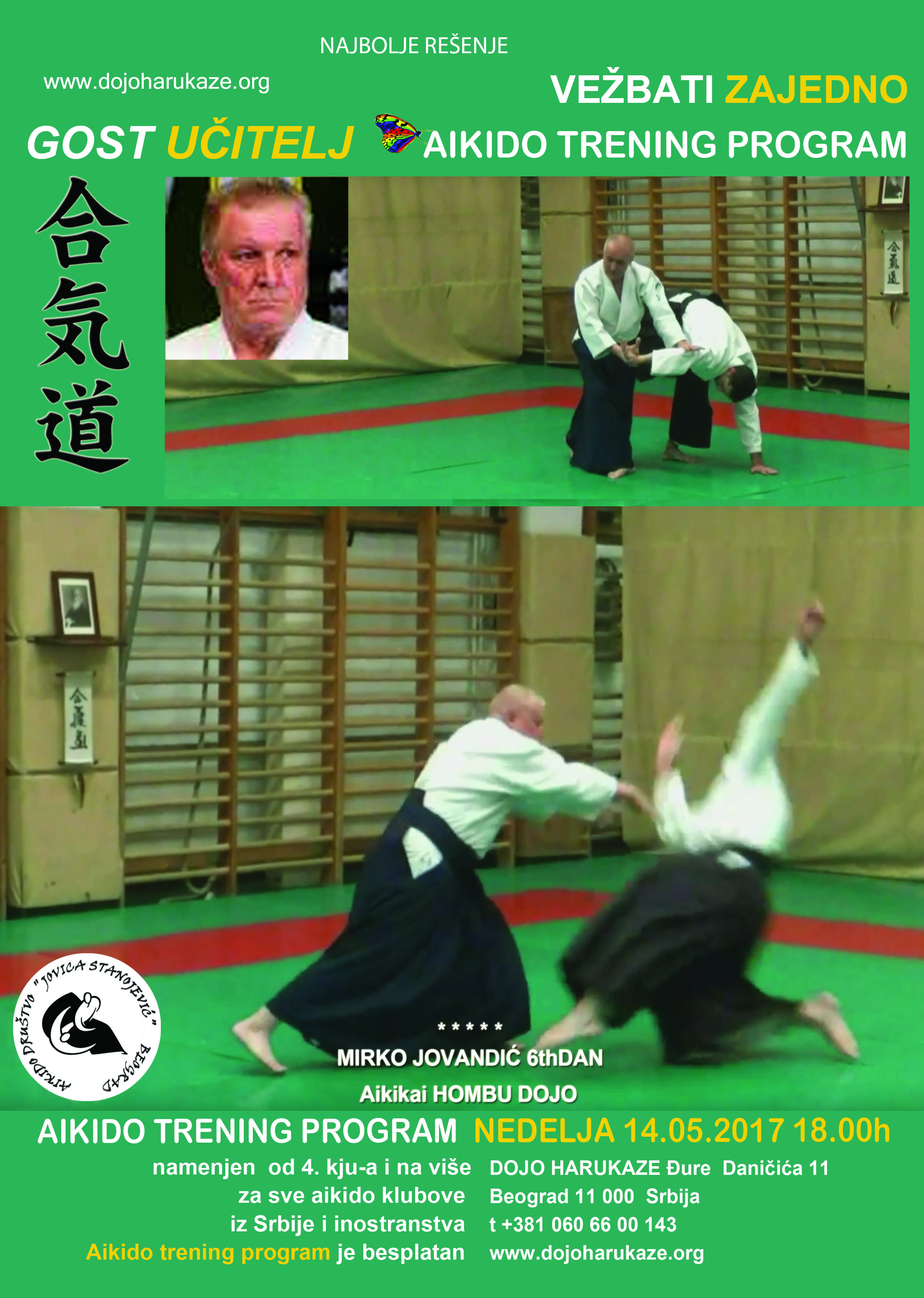 aikido trening program MAJ 2017 Dojo Harukaze jpg